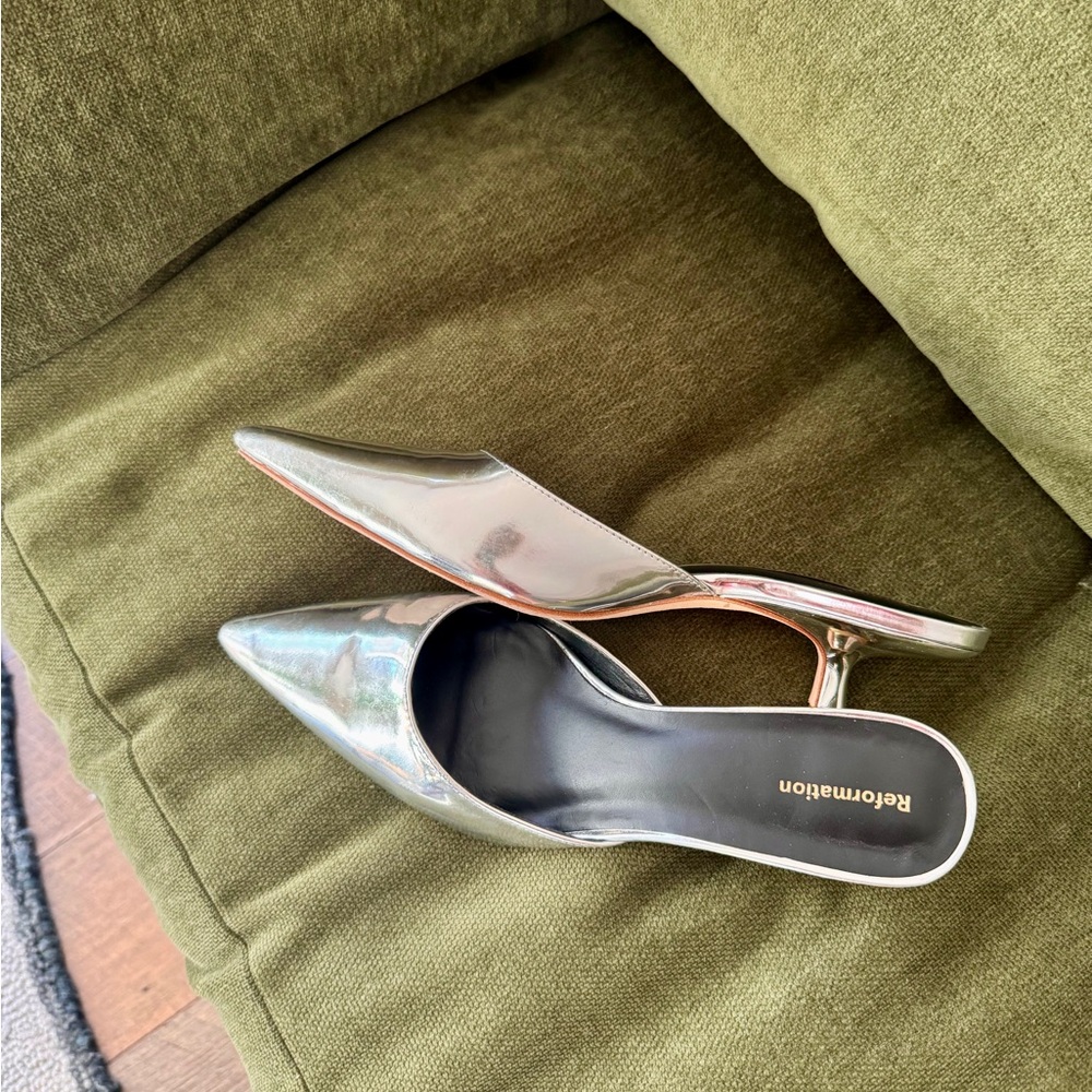 Metallic Reformation Kitten Mule